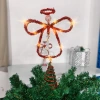 Cross-border decoraciones de navidad navidad feliz top de árbol estrellas decoraciones luces accesorios árbol de navidad angel LED luce polvos esparcido top de árbol estrellas puntería nuevo Specification image